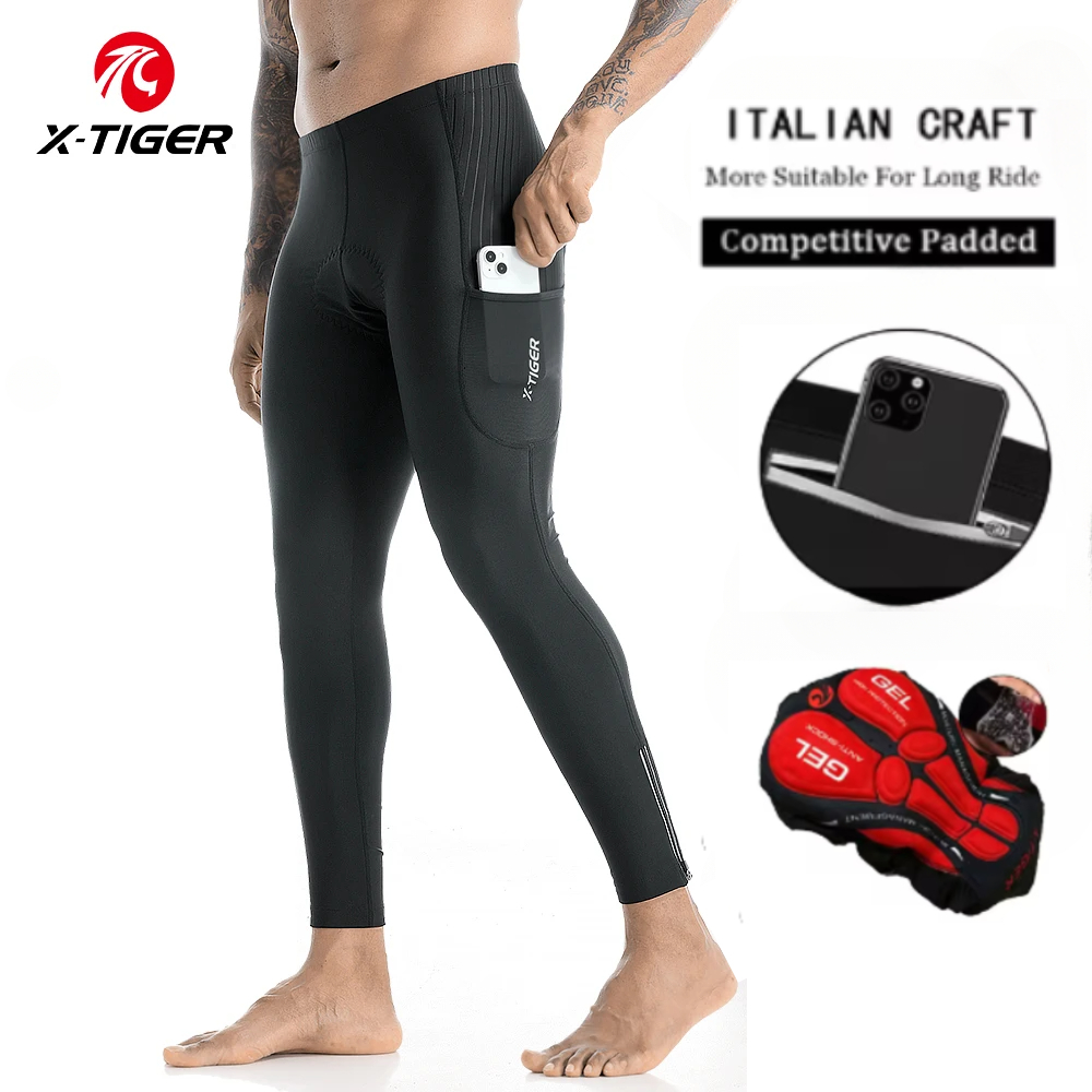 Mountain Biking Overalls - X-TIGER-Pantalones largos de ciclismo para hombre,