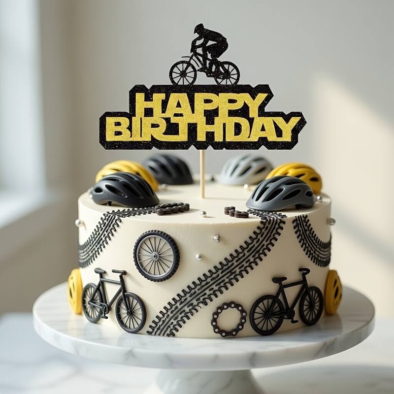 Mountain Biking Events - 1 pieza de adorno para pastel