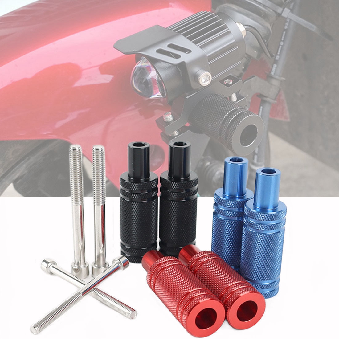 Mountain Biking Las Vegas - Soporte ajustable para faro de motocicleta,
