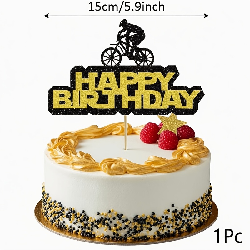 1 pieza de adorno para pastel  - Mountain Biking Events reseña y precio