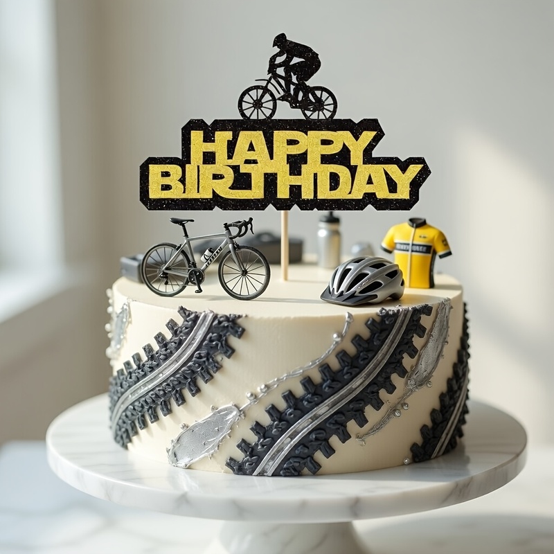 1 pieza de adorno para pastel  - Mountain Biking Events reseña y precio