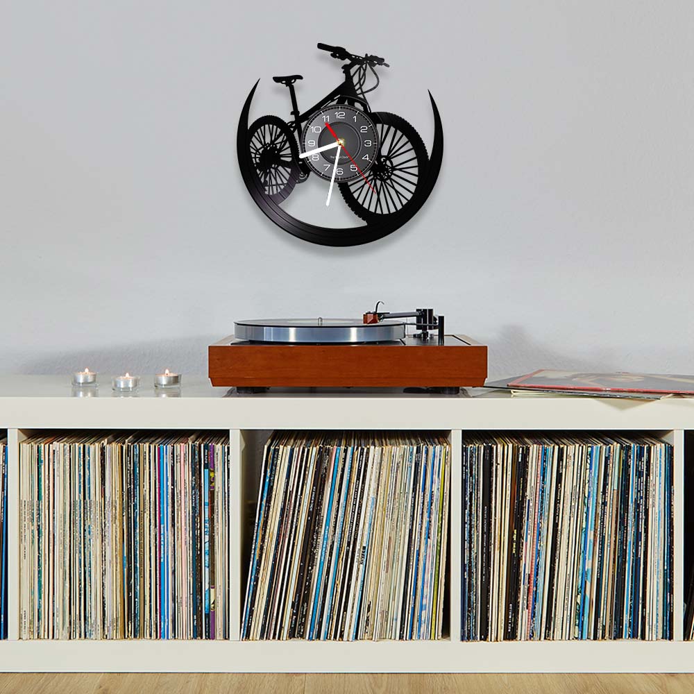 Reloj de pared de disco de vin - Mountain Biking Events reseña y precio